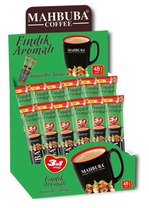 Crema de Café Instantáneo con Avellanas Cremosa de Primera Calidad Mahbuba, Aroma Intenso, Sabor Suave, Listo para Beber, Paquete de Alta Calidad de 48 Unidades de 17 gr - Product Image 3