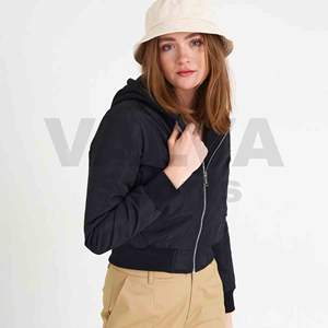Veste matelassée d'hiver pour femmes de haute qualité, écologique, col montant, tissu tissé, confortable pour les femmes, couleur personnalisée, logo de marque - Product Image 2
