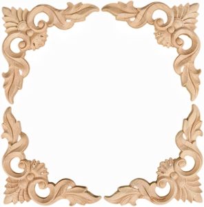 Armarios de madera maciza de lujo y apliques tallados perfectos para mejorar los armarios de cocina - Product Image 6