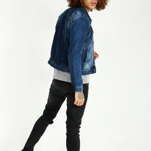 Veste en jean décontractée de rue, unisexe, profil robuste, structure longue durée, idéale pour les boutiques de mode et les commandes en gros - Product Image 6