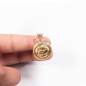 <b>Metal</b> <b>Button</b> Point <b>Metal</b> Small Fragrance Style Knitted Shirt Cardigan <b>Button</b> - Product Image 3