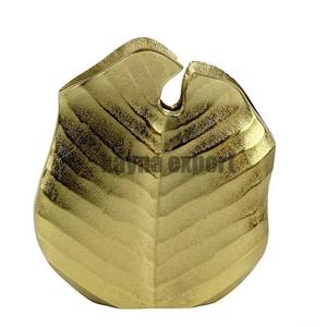 Indian Craftsman Creative Structure Metal <b>Vases</b> Handmade Metal Casting Aluminum Flower <b>Vase</b> Home decoration gold platted <b>Vase</b> - Product Image 1