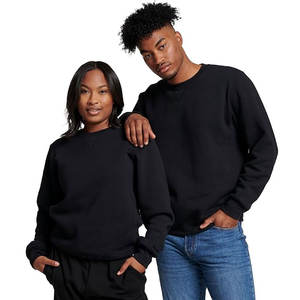 Sweat-shirt unisexe à col rond et épaules tombantes en molleton bouclé pour homme et femme - Product Image 5