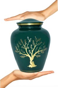 Urnes souvenir arbre de vie (arbre de vie_urne adulte _ vert foncé) - Product Image 2