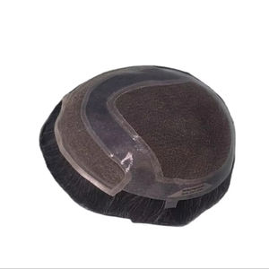 Toupet pour homme Taz Hair, perruque 100% cheveux humains, densité brute 60%-150%, cheveux indiens Remy, pièces imperméables, vague d'eau - Product Image 3