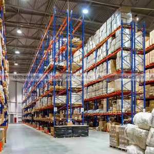 ชั้นวางเหล็กเคลือบผงสำหรับงานหนัก ระบบชั้นวางพาเลทแบบเลือกได้ สำหรับป้องกันการกัดกร่อน ทนทาน เหมาะสำหรับใช้ในคลังสินค้า - Product Image 1