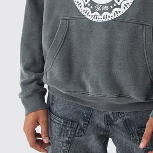 Wholesale Custom Manufacturer Oversized Acid Washed Hoodie Street Wear Acid Washed <b>Hoodies</b> <b>For</b> <b>Men</b> - Product Image 5