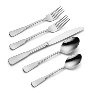 Ensemble de couverts en acier inoxydable argenté de beauté élégante vaisselle de table couverts pour événement de mariage couteau à dîner cuillère fourchette décor de restaurant à la maison - Product Image 6