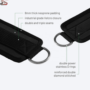Correas de tobillo ajustables de alta calidad para gimnasio Fitness pierna entrenamiento al por mayor de Pakistán - Product Image 6