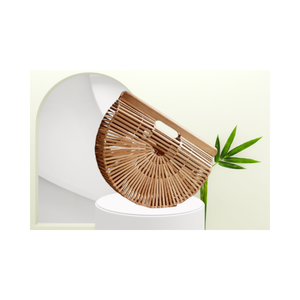 กระเป๋าถือไม้ไผ่คุณภาพดีพร้อมที่จับสําหรับผู้หญิงหัตถกรรมออกแบบเองผู้ผลิตชาวเวียดนาม - Product Image 5