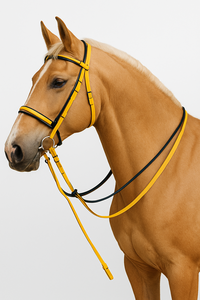 Brida Ecuestre Occidental de Cuero y PVC para Montar a Caballo - Product Image 3