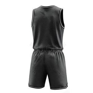 Tenue de basketball pour hommes en polyester légère, respirante et confortable, sans manches, pour l'entraînement des équipes de basketball - Product Image 2