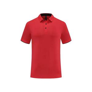 Polo de manga corta de diseño básico para hombre, camisa informal ajustada de algodón a rayas para el trabajo, venta al por mayor directa de fábrica - Product Image 3