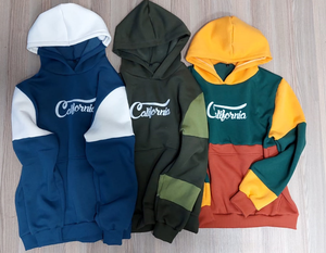 Sweats à capuche en molleton unisexe coupe ajustée mélange de couleurs motif à carreaux 100% coton respirant meilleure qualité design personnalisé broderie imprimée - Product Image 4