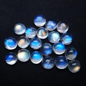 พลอยมูนสโตนสีรุ้งแท้100% อัญมณีทรงกลมอัญมณีเจียระไนแบบหลวม - Product Image 3