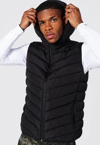 Puffer Winter Jackets for Men Puffer V Custom Sleeveless Bubble Jacket Winter Outwear <b>Utility</b> Jackets Mens Puffer <b>Vest</b> - Product Image 2