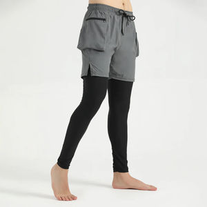 Short d'été avec doublure respirante OEM pour la course à pied Short de gymnastique à taille élastique avec poche fabriqué au Pakistan short au design personnalisé - Product Image 3