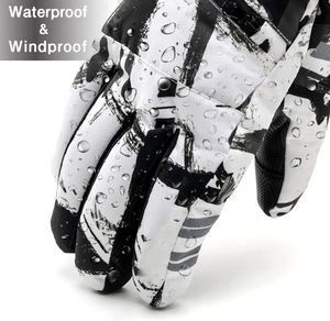 Gants de ski Gants d'hiver pour la neige Gants chauds à écran tactile/Gants de moto imperméables pour l'extérieur/Gants de ski personnalisés Vente en gros - Product Image 3