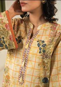 Nouveau designer traditionnel Salwar Kameez Party Wear Top et Sarara avec fantaisie Duppatta et broderie - Product Image 6