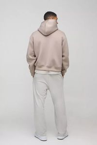 เสื้อฮู้ดโอเวอร์ไซส์ของผู้ชายเสื้อฮู้ดแบบลำลองสำหรับฤดูหนาวโลโก้ออกแบบได้ตามต้องการ - Product Image 3