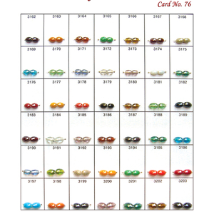 ลูกปัดแก้วคริสตัลแลมป์เวิร์คลูกปัดแก้วทรงวงรีที่งดงามสำหรับการทำเครื่องประดับและการทำสร้อยข้อมือ - Product Image 2