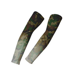 Mangas de brazo de tela suave con estiramiento de secado rápido, ajuste elástico cómodo y malla transpirable para mangas de brazo de entrenamiento - Product Image 6