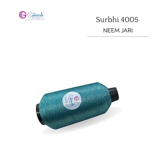 Hilo de bordado 180D Surbhi 4005 Neem Jari Metallic Flora Jari de poliéster Lurex de alta tenacidad para tejer a mano Jari tipo MS - Product Image 2