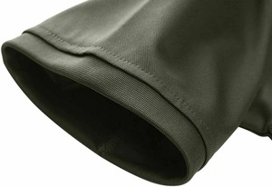 Polo de manga corta para hombre, informal, ajustado, diseño básico, de algodón a rayas - Product Image 4