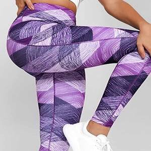 Mallas deportivas personalizadas de buena calidad, mallas deportivas de compresión suave de cintura alta para mujer, mallas personalizadas subidas por Dress Sports - Product Image 5