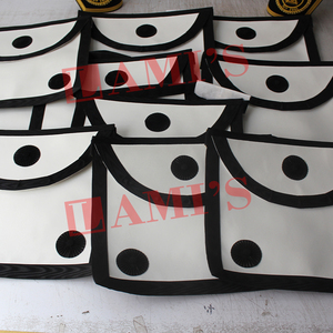 Custom Design Best Quality White <b>Leather</b> <b>Apron</b> Masonic Regalia <b>Apron</b> with Rosettes for Sale - Product Image 4