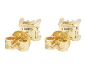 Nuevo diseño de joyería en Plata de Ley 925 Iced Out Moissanite Princess Diamond Stud VVS Moissanite pendientes para mujer - Product Image 5