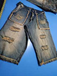 Shorts de plage en toile noire à taille haute, décontractés, personnalisés, avec cordon de serrage, 100% coton - Product Image 5