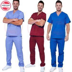 Uniforme médico de enfermería para hombre, uniforme de Hospital de alta calidad, conjunto de 2 piezas, Unisex - Product Image 1