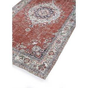 Alfombra Vintage de Lana 9x12 Roja y Naranja, Anudada a Mano, con Diseño de Medallón y Patrones Abstractos Rectangulares para Entrada, Pasillo o Recibidor - Pae-2623 - Product Image 2