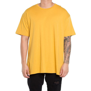 Mens 100%cotton Round <b>Collar</b> <b>T</b>-<b>shirt</b> Custom Print Sports <b>t</b> <b>Shirt</b> High Quality OEM New Loose Long <b>T</b>-<b>shirt</b> 100% Cotton Custom - Product Image 1