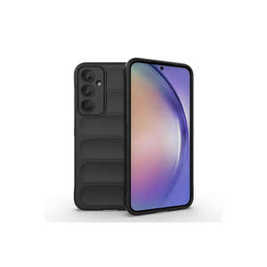 Étui en silicone ASMA Premium pour Samsung Galaxy A35, coque arrière flexible en TPU avec design ethnique, noir - Product Image 1