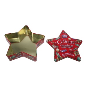 Caja de Hojalata con Forma de Estrella, Personalizable con Logotipo, Apta para Alimentos, para Empacar Galletas, Dulces y Regalos - Product Image 4