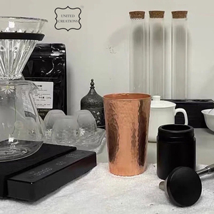 Vaso de cobre puro hecho a mano de gran tamaño, vaso de cobre martillado, vaso de agua de cobre, taza de agua, taza de mula de Moscú - Product Image 3