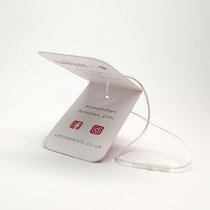 ป้ายแขวนแสดงโลโก้โซเชียลมีเดียแบบกำหนดเองแท็กแขวนโปรโมชั่นขายนามบัตรแบรนด์สำหรับโฆษณาเสื้อผ้าเครื่องใช้สำนักงาน - Product Image 6