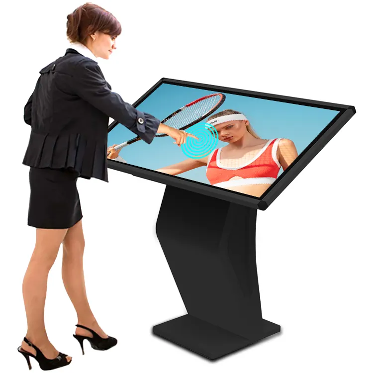 LCD-Werbung IR-PCAP-Touchscreen Digital Signage Indoor K Design Informationen Touch Kiosk Display