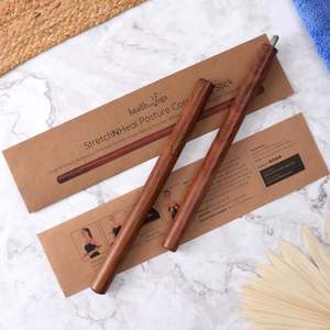 Correcteur de Posture de bâton de Yoga en bois pliable portable et cheville de mobilité pour l'entraînement et l'étirement - Product Image 5