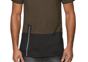 Camiseta Deportiva de Manga Corta para Hombre, 100% Algodón, con Cierre, Transpirable, de Secado Rápido, Servicio OEM Personalizado - Product Image 6
