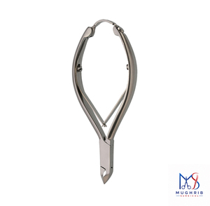 Cuticle Nipper 11 cm, <b>Box</b> Joint, D/Spring with <b>Lock</b> Stainless Steel Nail Nipper 12.5MM Flat Blade Sharp Tip - Product Image 2