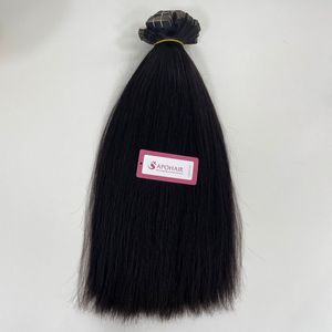 Bande de qualité de luxe vietnamienne dans les extensions de cheveux bande 4cm droite 16 "Yaki droite tendance chaude nouveau produit - Product Image 5