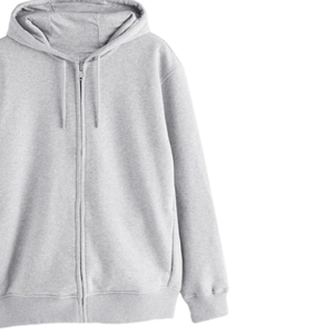 เสื้อฮู้ดแบบสวมหัว สีเทาอ่อน ซิปแบบรูดขึ้น ใส่ได้ทั้งชายและหญิง เหมาะสำหรับฤดูหนาว ผ้าฟลีซเนื้อนุ่ม สวมใส่สบาย สไตล์ลำลอง ซิปเต็มตัว - Product Image 6