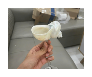 Décoration en verre de coquille artisanale pour la décoration d'occasion spéciale-Verre de coquille de conque de qualité supérieure pour l'utilisation de décoration d'événement - Product Image 5