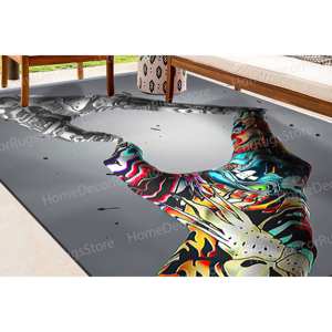 Tapis d'amour fait main, Tapis imprimé, Tapis personnalisés, Tapis avec graffiti d'amour, Tapis fin non tissé - Product Image 5