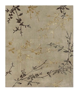 Tapis de Soie en Laine Noué à la Main, Style Tibétain, Technique en Peluche, Style Vintage, Style Indien, Abstrait - Product Image 1