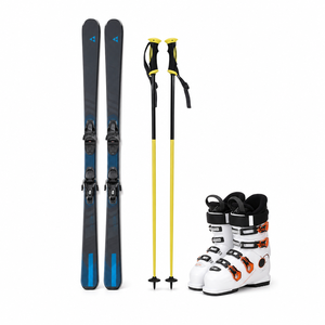 Ensemble <span class=keywords><strong>de</strong></span> <span class=keywords><strong>ski</strong></span> pour débutants adultes avec bottes, skis, fixations et bâtons pour l'entraînement hivernal - Product Image 1