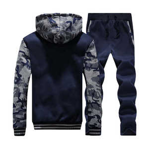 Tendance personnalisée en gros hommes 100% coton vêtements de sport survêtements grande taille conceptions d'hiver écologiques - Product Image 4